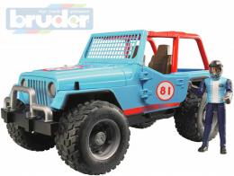 BRUDER 02541 Auto jeep ternn Cross Country modr set s figurkou a doplky